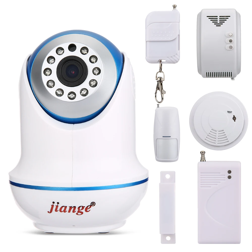 

Jiange 720P HD P2P Wiifi IP Camera Wireless Home Security Surviliance Camera Motion Detection Two-way Audio Home Alarm Systems