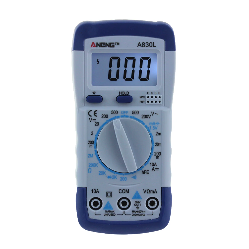 Aneng A830L Цифровой мультиметр ЖК дисплей DC AC Напряжение диода Freguency Multitester 4 #|aneng