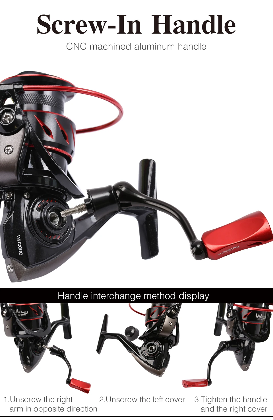 Carretel de Pesca Reel para Água 8 + 1 Whirlwing Taurinoya 3000 Rolamento 5.2: 1 4-11 kg Max Arraste Spinning Salgada 800 1000 2000 17 Carretilhas de pesca