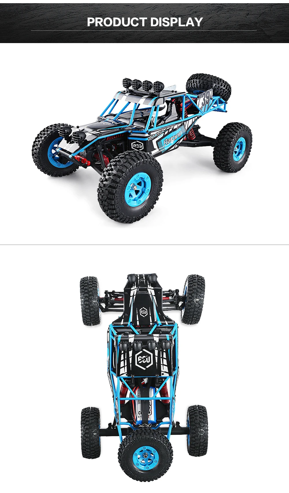 JJRC Q39 1:12 4WD RC пустынный грузовик RTR 35 км/ч+ быстрая скорость 1 кг сервопривод с высоким крутящим моментом 7,4 В 1500 мАч LiPo аккумулятор F22485