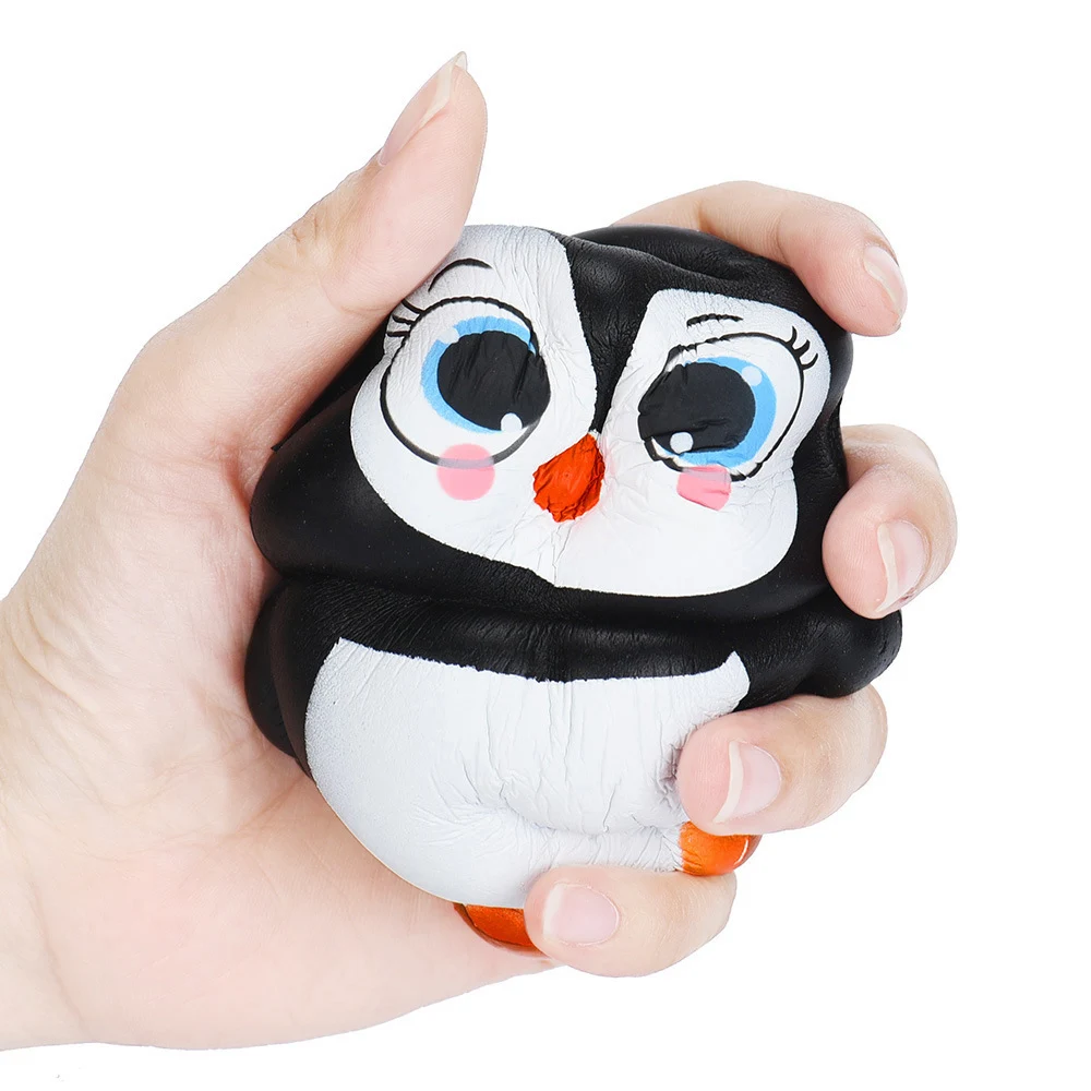 Hot Simulation Kawaii Soft Cute Penguin Pet Squishy Squeeze Toy Slow Rising for Children Relieves Stress Anxiety Attention