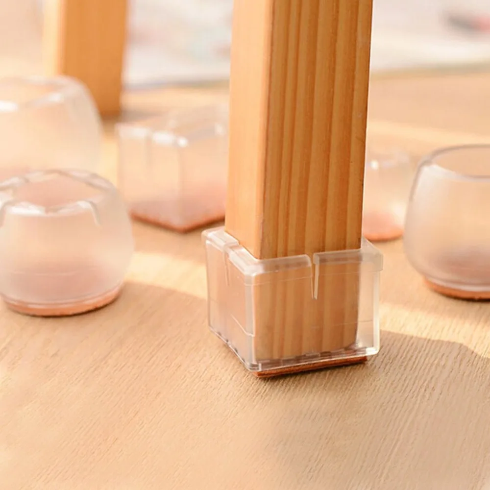 

Multi-size 4pcs Furniture Table Sofa Dining Chair Legs Foot Non-slip Mat Felt Pad Silicone Base Cap Cover Floor Protect Silencer