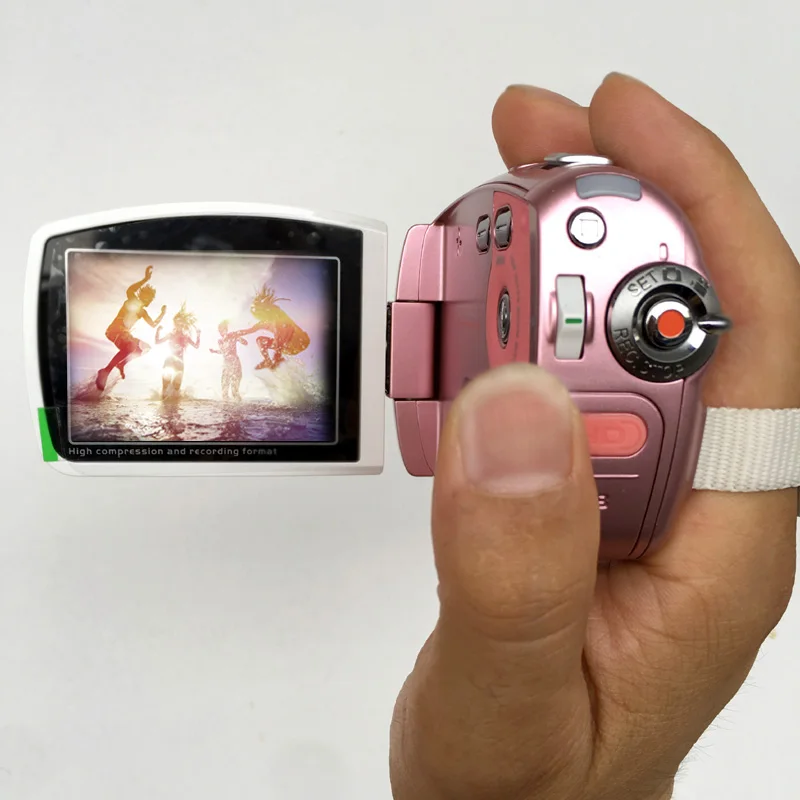 Портативная Цифровая видеокамера HD 2 5 x P DV съемка фотографий и откидной дисплей