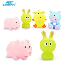 RCtown Супер милый мультфильм животных набор для фруктов пляжные игрушки детский набор для купания детские игрушки для сжимания уменьшить давление zk 25