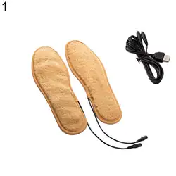 Зимние унисекс USB перезаряжаемые электрическое отопление теплая обувь для Ног Плюшевые стельки semelle chaussure