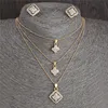 Austrian Crystal Golden Plated Jewelry Set