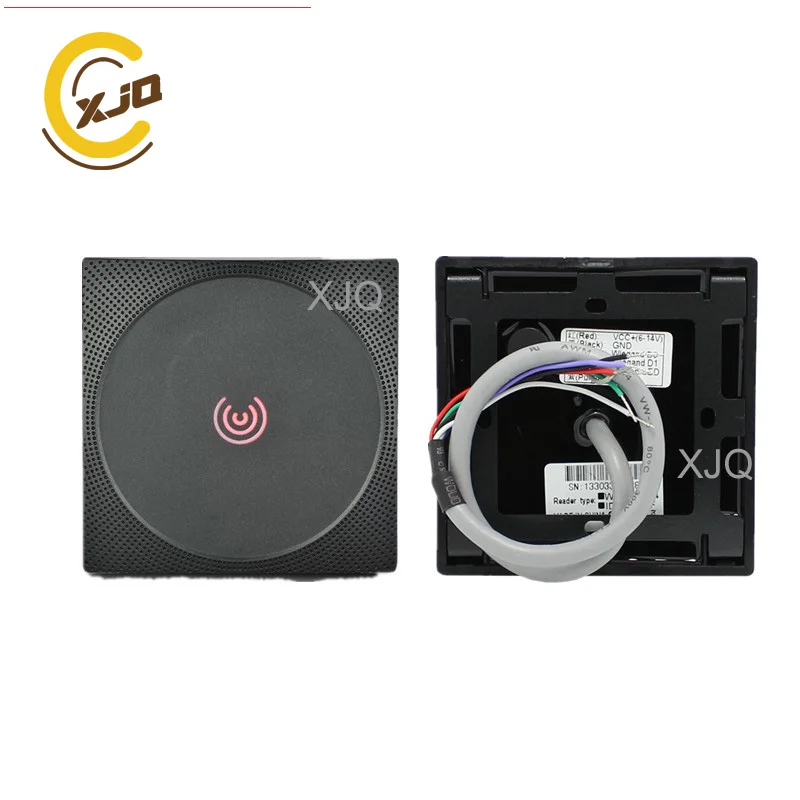 XJQ IP65 Водонепроницаемый RFID считыватель карт 125 кГц/13,56 МГц бесконтактный считыватель карт контроля доступа Wiegand26/34 считыватель карт контроля двери