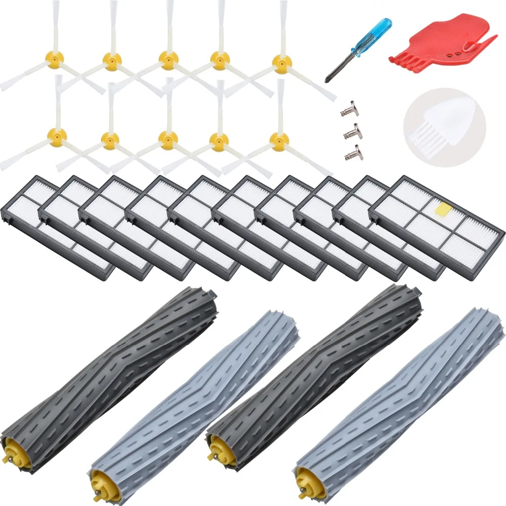 24 Pack for iRobot Roomba accessories HEPA filter side brushes main