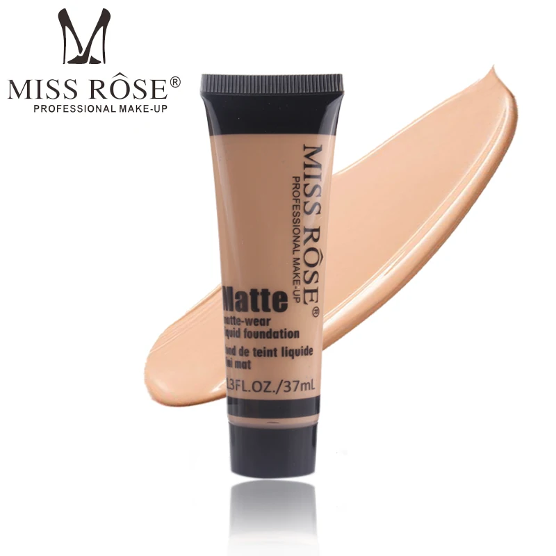 

Miss Rose Face Concealer Makeup Natural Moisturizer Brighten Cream Professional Base Concealer Liquid Foundation Primer 37ml