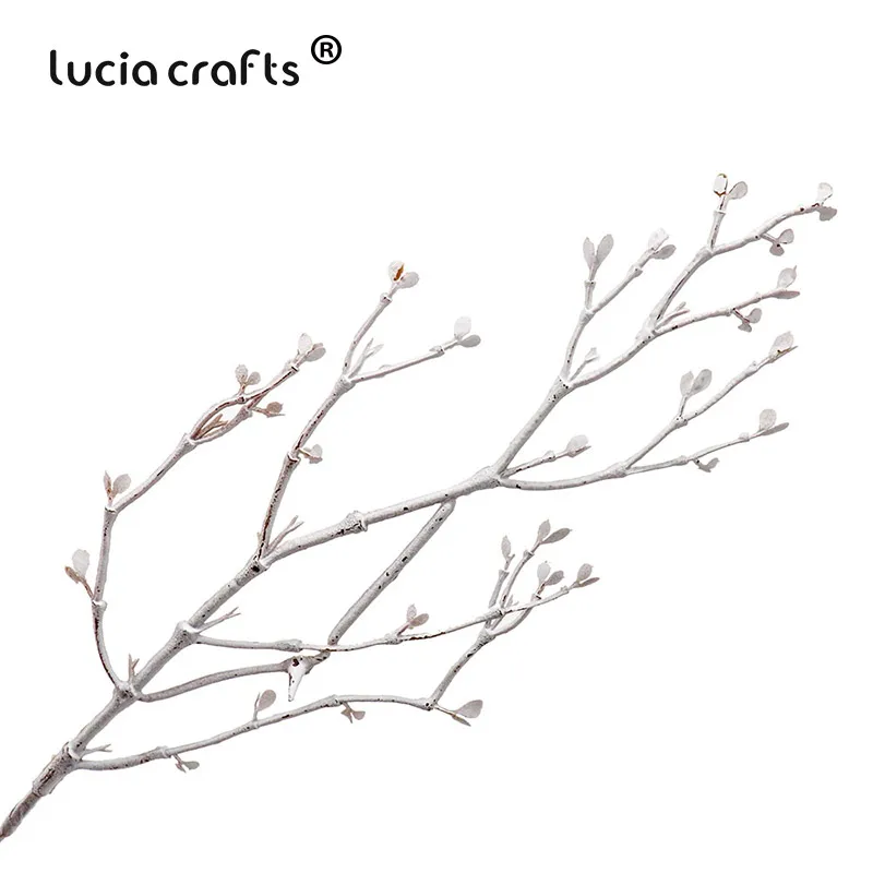 Lucia crafts 5 шт./2 пучка пластиковых растений, искусственные маленькие листья, ветка, сделай сам, Рождество, дом, цветок, украшение A0906