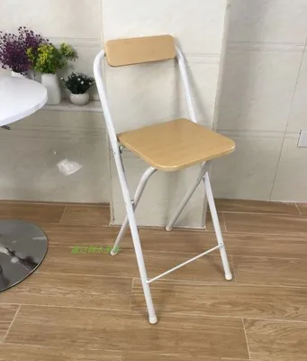 Modern Folding bar stool High foot Chair backrest Seat chair For Man/Woman metal pipe Wine pub stool Steel + high density board Modern Folding bar stool High foot Chair backrest Seat chair For Man/Woman metal pipe Wine pub stool Steel + high density board
