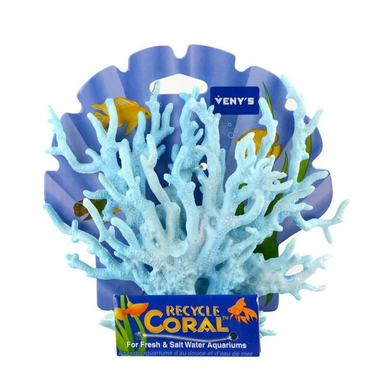 

Mr.Tank Pink Blue Artificial Coral Decoration Ornament for Aquarium Fish Tank Landscape