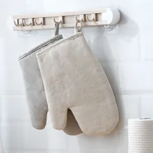 1 шт. однотонные хлопковые кухонные перчатки печь микроволновая печь для выпечки специальные перчатки домашние анти-скальдинг плотные термостойкие перчатки