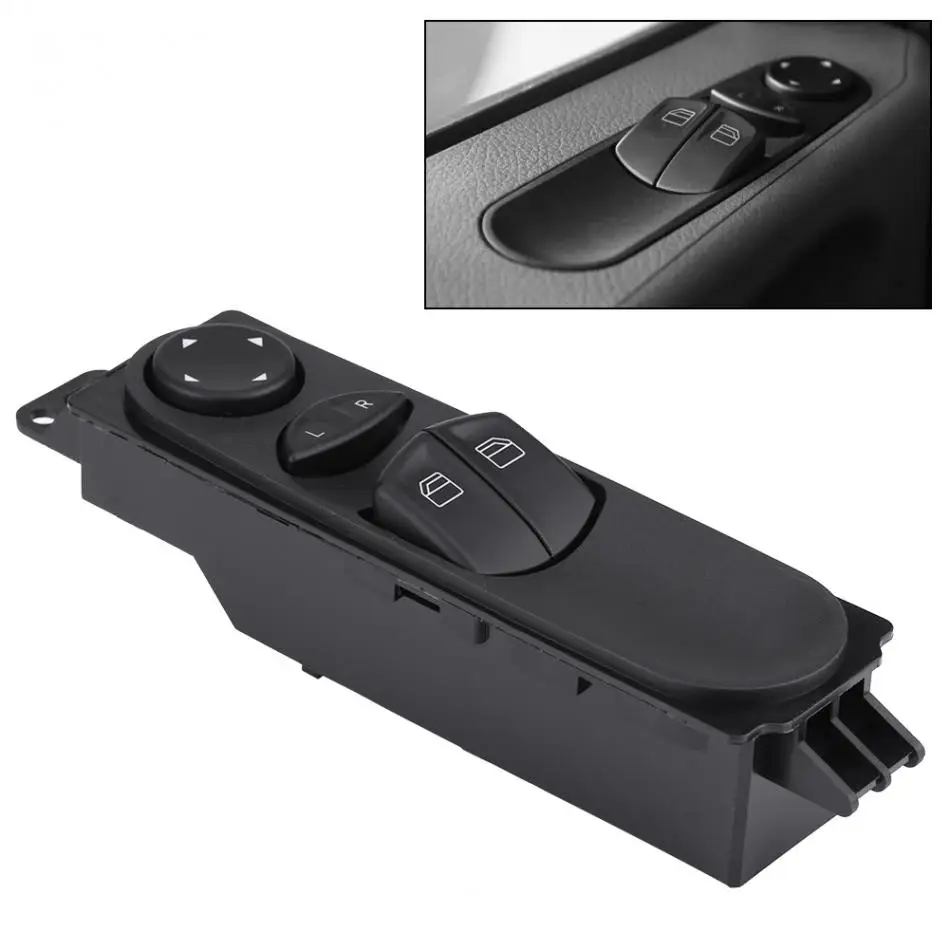 Belissy Pulsante Interruttore per commutazione Finestra Master Power Auto Fissa per Mercedes-Benz Vito 2003-2014 W639 Belissy Pulsante Interruttore per commutazione Finestra Master Power Auto Fissa per Mercedes-Benz Vito 2003-2014 W639