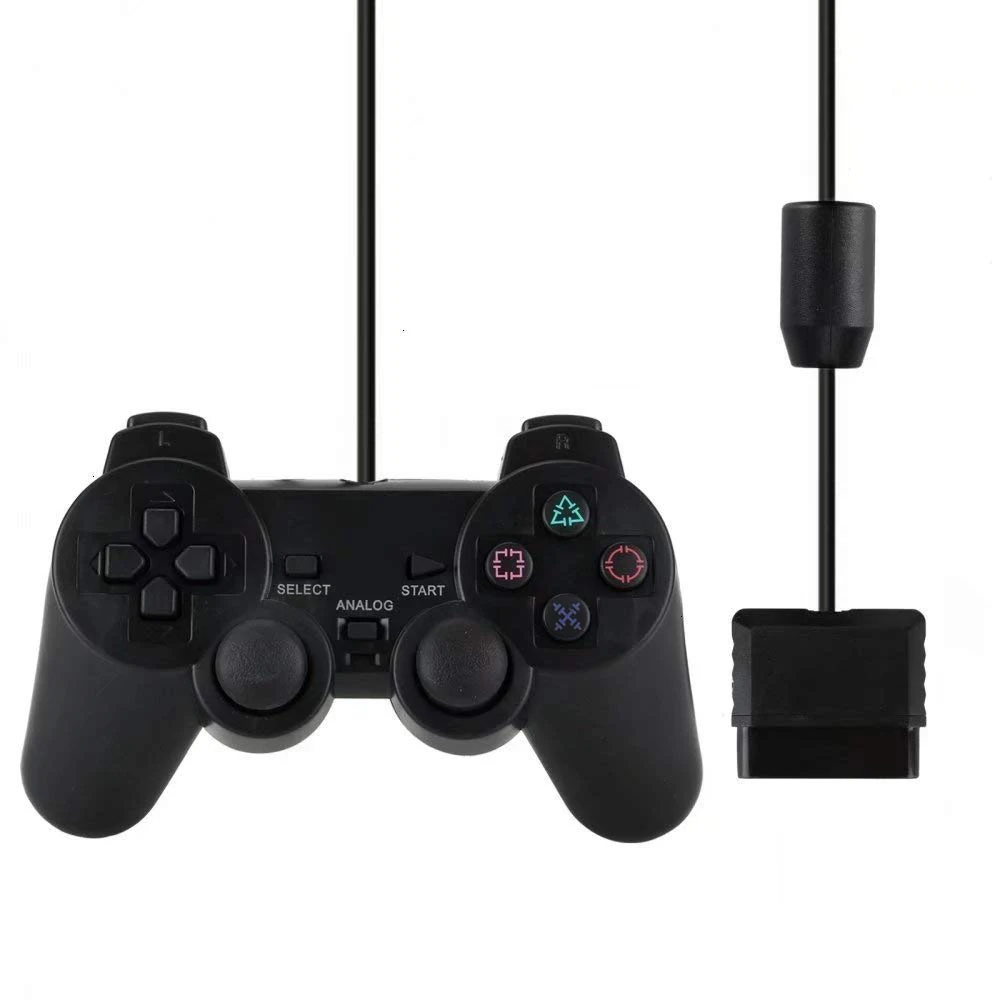 Wired Gamepad for Sony PS2 Controller for Mando PS2/PS2 Joystick for plasystation 2 Double Vibration Shock Joypad Wired Controle Wired Gamepad for Sony PS2 Controller for Mando PS2/PS2 Joystick for plasystation 2 Double Vibration Shock Joypad Wired Controle
