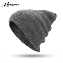 Модная унисекс зимняя теплая зеленая Лыжная Шапка плетеные шапочки однотонная вязаная шляпа теплая шапка-тюрбан защита ушей Gorros Masculino Bones