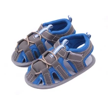 Детская обувь новорожденных мальчиков противоскользящие мягкой подошвой сандалии для маленьких мальчиков летняя обувь детский, для маленьких мальчиков сандалии zandalias de bebe F26