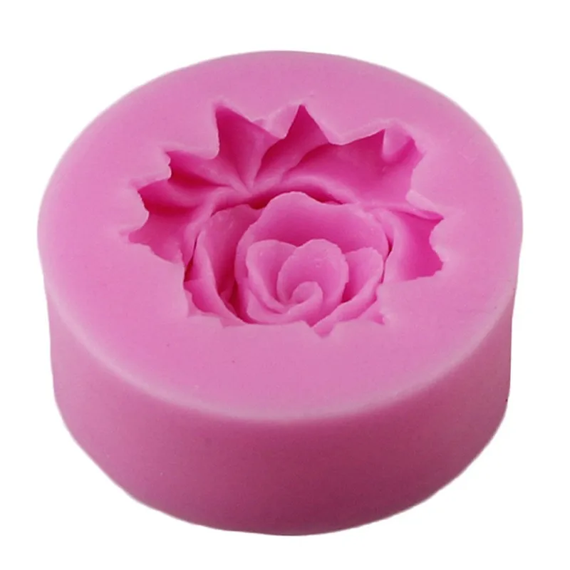 3D Rose Flower Shape Silicone Soap Mold Form Chocolate Cake Mold Handmade Diy Cake Fondant Decoration Soap Making Silicone