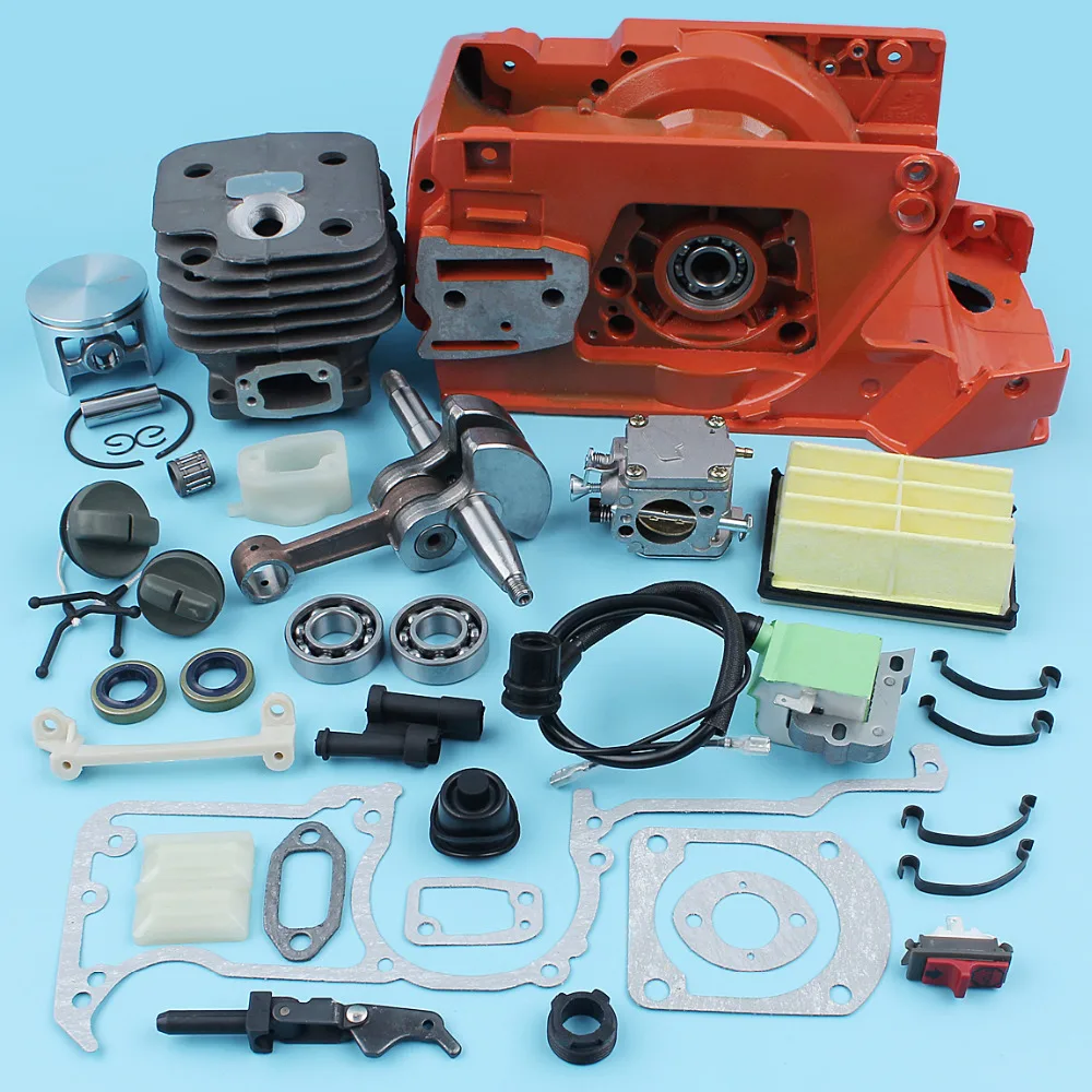 Haishine Big Bore 52MM Piston Rings Cuscinetto guarnizioni Kit paraolio per Husqvarna 268 272 272XP Sostituzione Motore Motosega Haishine Big Bore 52MM Piston Rings Cuscinetto guarnizioni Kit paraolio per Husqvarna 268 272 272XP Sostituzione Motore Motosega