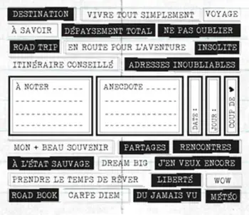 

French Transparent Clear Stamp for DIY scrapbooking/Card Making C381