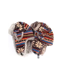 Цвет Лэй Фэн защита для ушей и волос Мода олень вязать плюс бархат зимняя шапка теплые защиты уха лыжный кепки