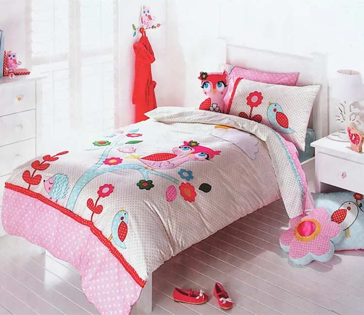 kids owl bedding