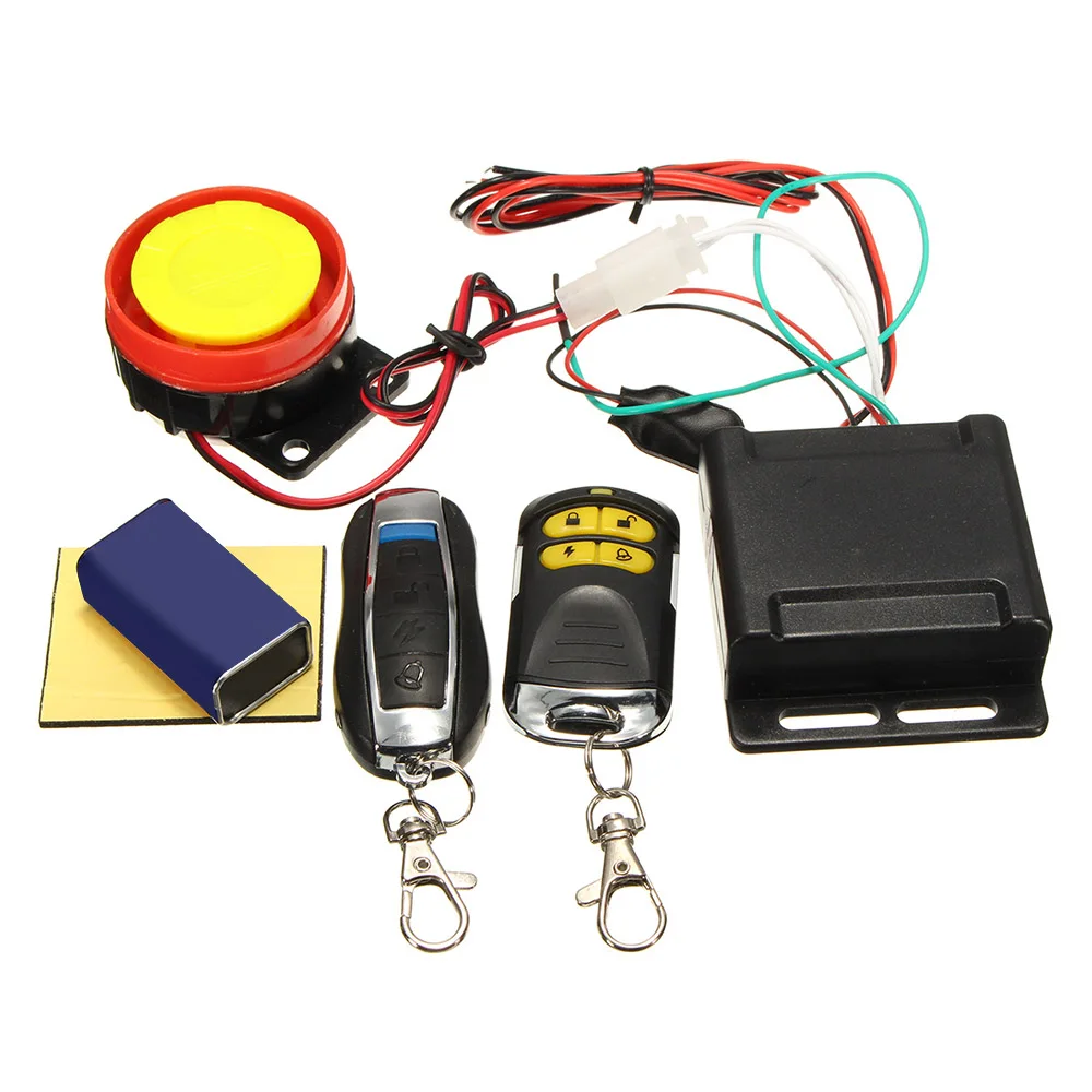 

Motorcycle Alarm System Scooter Anti-theft Security Alarm Speaker Moto Remote Control Engine Start Anti-line Cut Universal