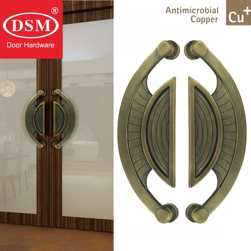 الصلبة النحاس مدخل سحب مقابض النحاس مقبض الباب ل خشبية معدنية زجاج الأبواب Pa 327 L416mm Door Handle Solid Brass Door Handlesentrance Door Handle Aliexpress