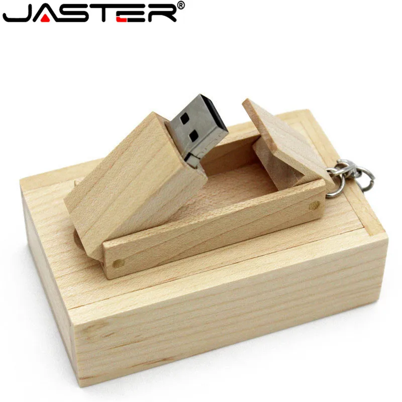 Лучший JASTER (более 10 шт. бесплатный логотип) Деревянный USB + коробка USB флеш накопитель 4 ГБ 8 ГБ 16 ГБ 32 ГБ карта памяти фотография weddi