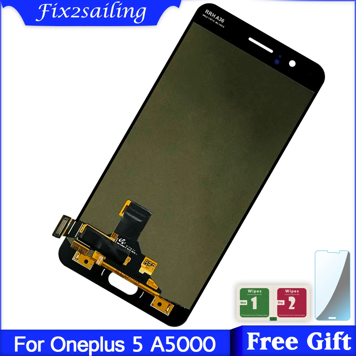 

For One Plus 5 A5000 LCD display + Touch Screen Digitizer With Frame Super AMOLED Tested Working LCD