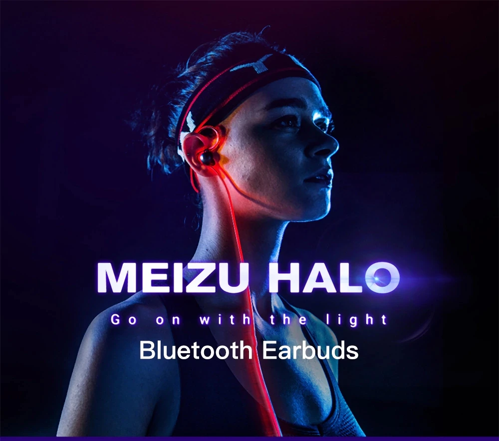 Meizu HALO лазерная вспышка Bluetooth гарнитура в ухо спортивные наушники для бега с микрофоном наушники магнитные для всех телефонов OS IOS