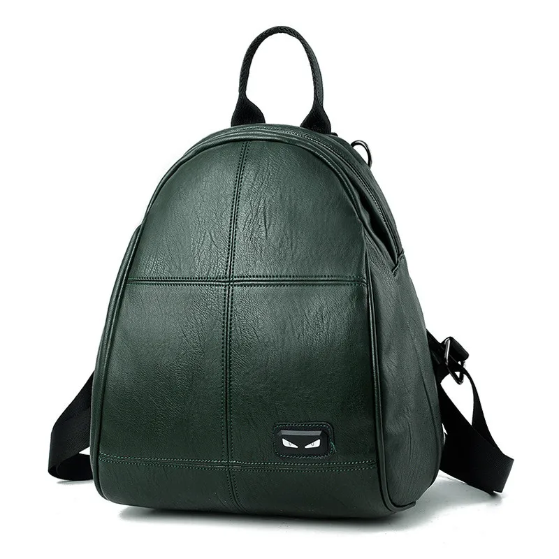 2017 Summer New Bags for Woman Classic Concise Leisure Fashion Korean Style Backpack Solid Color Green