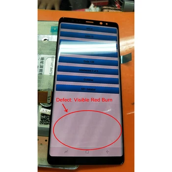 

ORIGINAL 6.3''amoled Replacement LCD for SAMSUNG GALAXY Note 8 Note8 Display +Touch Screen Digitizer Assembly +red burn