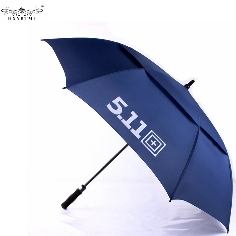 8 Rib Sliding Waterproof Non Automatic Long Handle Umbrella Women Men