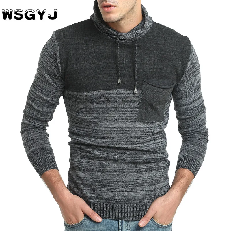 WSGYJ Sweater Pullover Men 2018 Male Brand Casual Slim