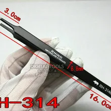 Япония носорог RH-314 ESD пинцет антистатические высокой точности Супер Жесткий для ремонта часов или мобильного зажима небольших объектов