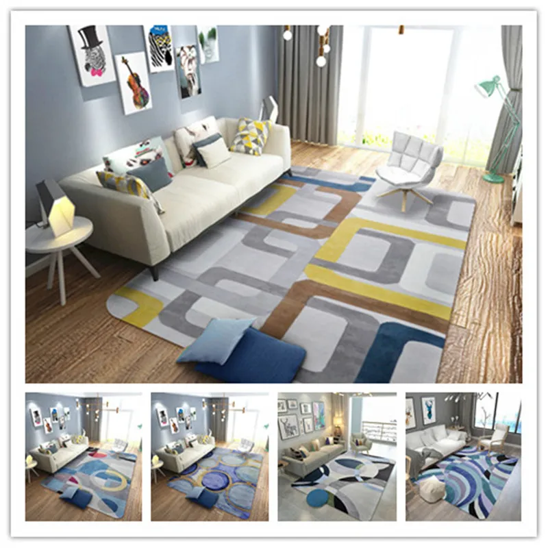 

Fashion Geometry Creative Large Area carpets for living room Bedroom Kids Crawl Floor Mat Home Decor Soft Rugs alfombra tapis