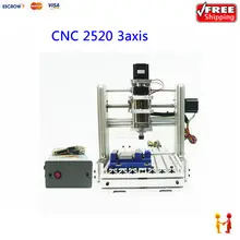 300W cnc router engraving machine mach3 control mini diy wood lathe 2520 3axis work stroke 200
