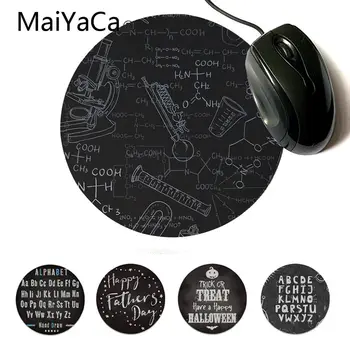 

MaiYaCa Boy Gift Pad Simple blackboard chalk board book Laptop Gaming Mice Mousepad Gamer Speed Mice Retail Round Mousepad