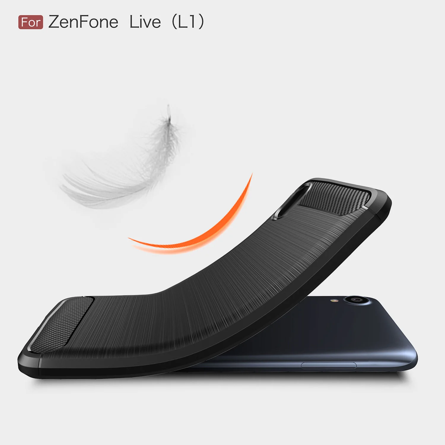 Чехол из углеродного волокна ZA550KL для Asus ZenFone Live L1 мягкий силиконовый чехол