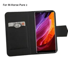 5 Kleuren Hot! M-Paard Pure 2 Case Telefoon Lederen Cover, Fabriek Direct Luxe Volledige Flip Stand Lederen Telefoon Shell Gevallen(China)