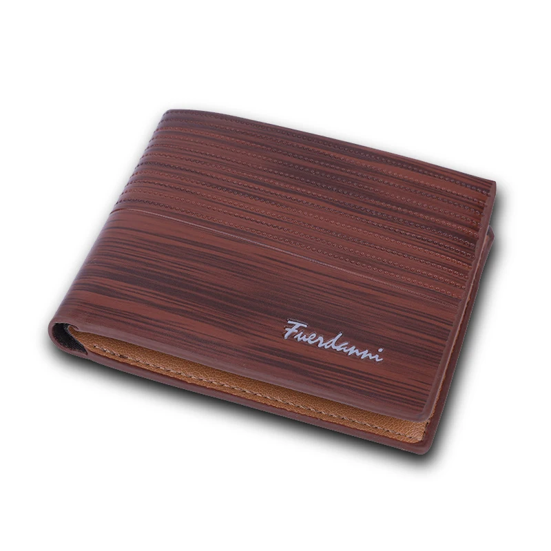 

Fashion Men PU Leather Wallet Brand Design Wallets with Coin Pocket Purses Gift For Card Holder Bifold Male Money Bag
