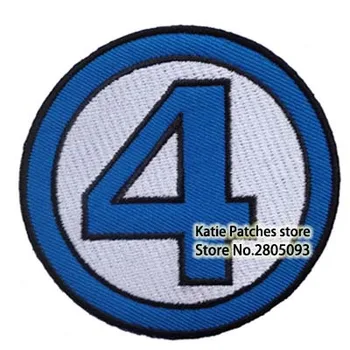 

Marvel The Fantastic Four Logo Embroidered Iron On Patches, Super Hero Chest Fabric Badge, Kids DIY Clothing Accessories
