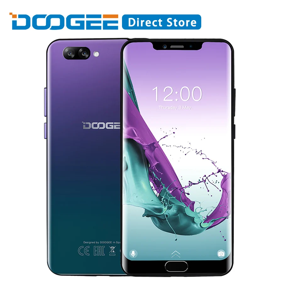 DOOGEE Y7 Plus Android 8 1 6 18 'MTK6757 Восьмиядерный 2 5 ГГц ГБ Оперативная память 64 Гб