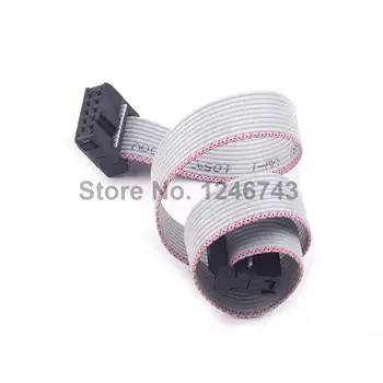 

30CM 10 Pin USB ASP ISP JTAG AVR wire 10P IDC Flat Ribbon DATA Cable 2.54mm