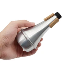 Алюминиевая сурдина для трубы прямая заглушка для практики труба высшего качества музыкальный инструмент