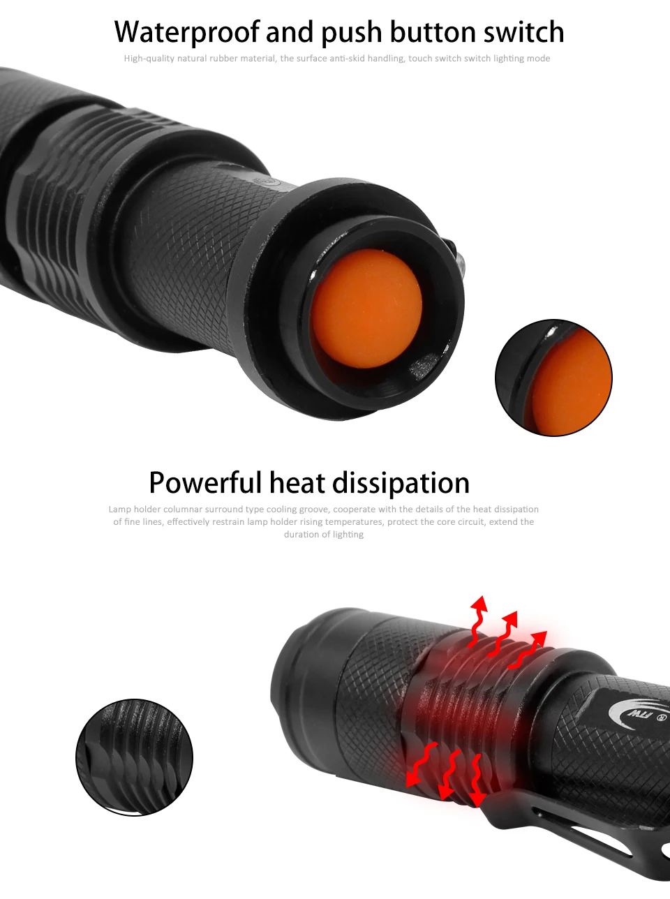 Cheap Bicycle Light 7 Watt 2000 Lumens 3 Mode Bike Q5 LED cycling Front Light Bike lights Lamp Torch Waterproof ZOOM flashlight BL0502 6