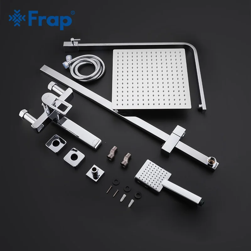  FRAP bathroom shower faucet set bathtub faucets shower mixer tap Bath Shower taps rainfall shower h