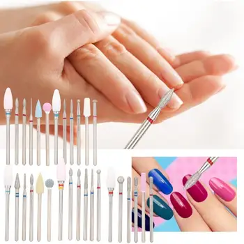 

6pcs Stainless Steel Nail Drill Bits Polishing Manicure Pedicure Machine Accessory Manicure Bits