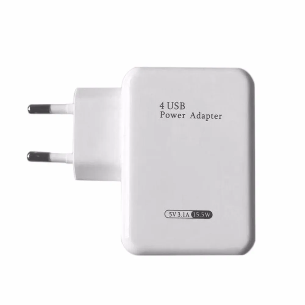 5 в 3.1A 4 порта AC ЕС вилка стены дома путешествия Универсальный Micro USB зарядное устройство адаптер концентратор для samsung для iPhone VAY84 P18 0,4